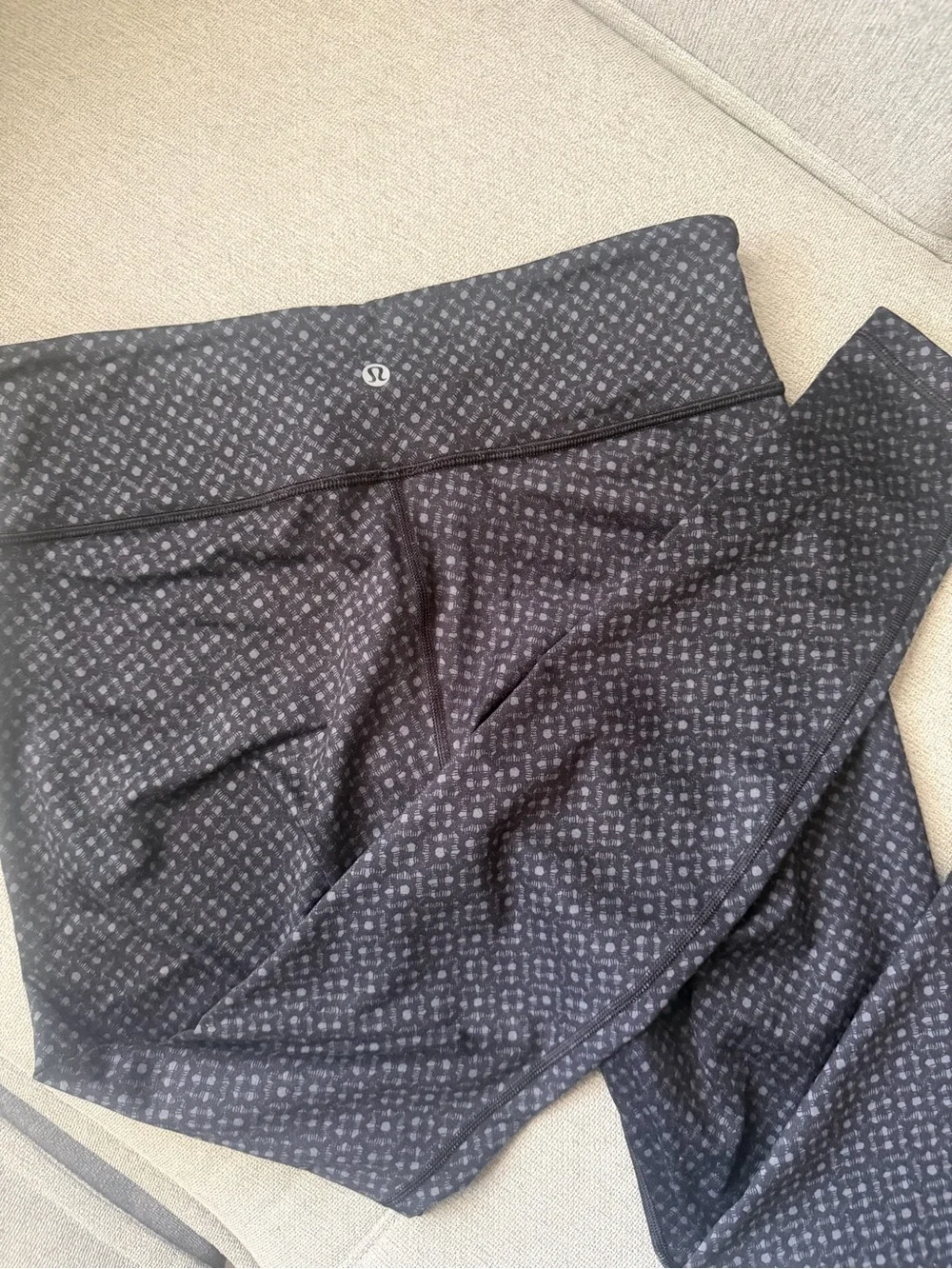 lululemon Black Textured High-Rise Leggings